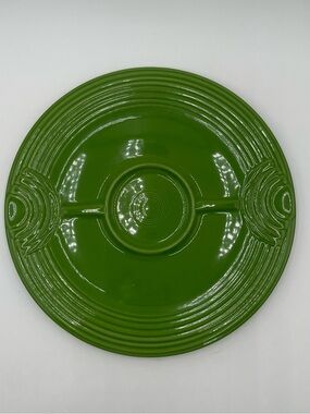 Fiesta Ware Fiestaware Retired Shamrock Green 12"  Hostess Tray Serving Platter